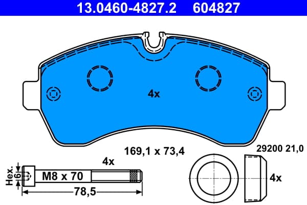 Brake pad set image