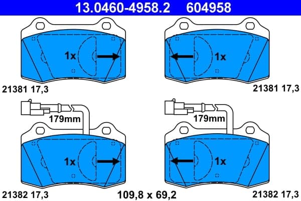 Brake pad set image