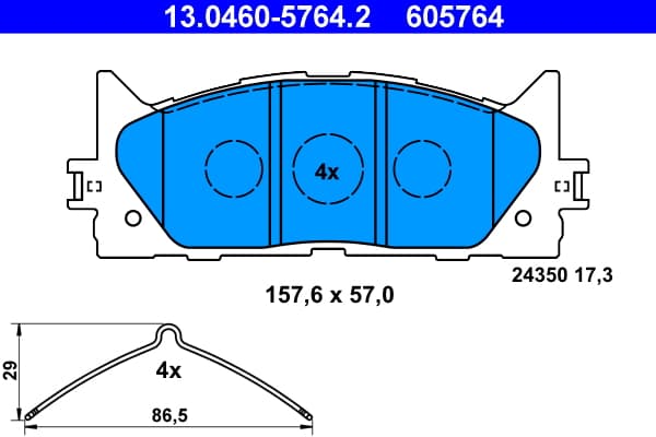 Brake pad set image
