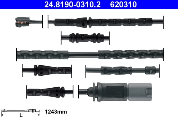 Warning Contact, brake pad wear — ATE 24.8190-0310.2