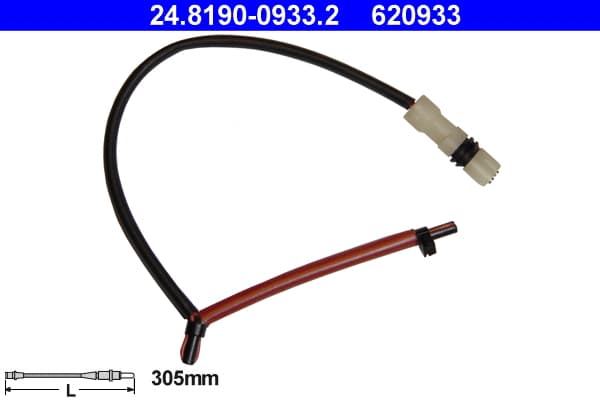 Warning Contact, brake pad wear — ATE 24.8190-0933.2