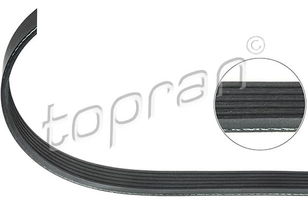 Ribbed V-belt — TOPRAN 111 859
