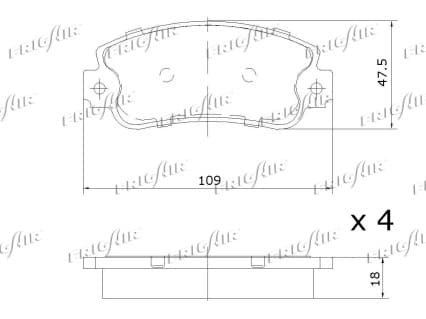 Brake pad set image
