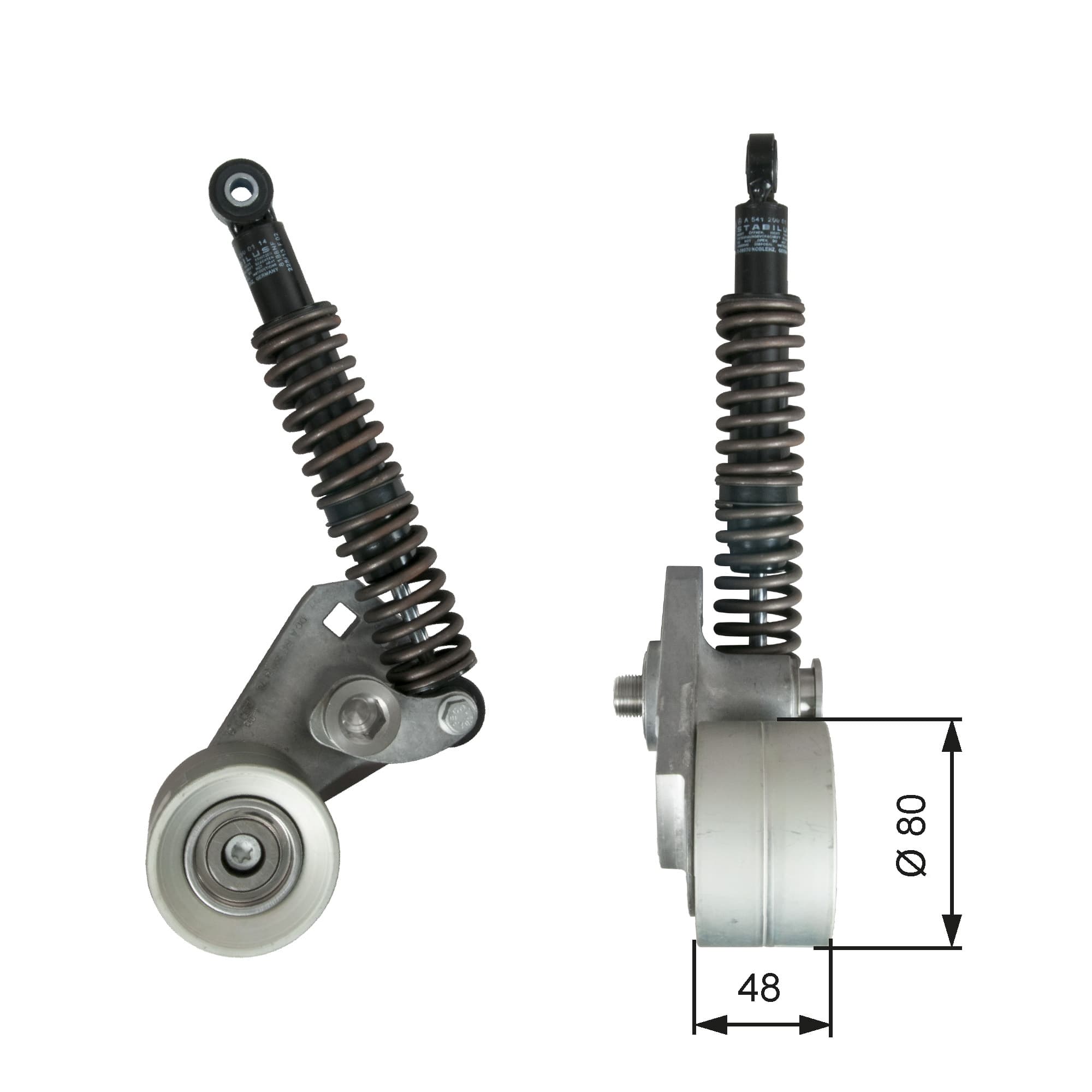 Belt Tensioner, V-ribbed belt — GATES T38698