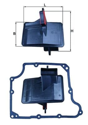 Hydraulic Filter, automatic transmission — KNECHT HX 166D