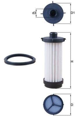 Hydraulic Filter, automatic transmission — KNECHT HX 232D