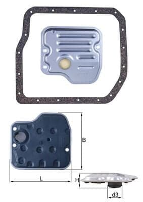 KNECHT HX 237D Automatic transmission hydraulic filter