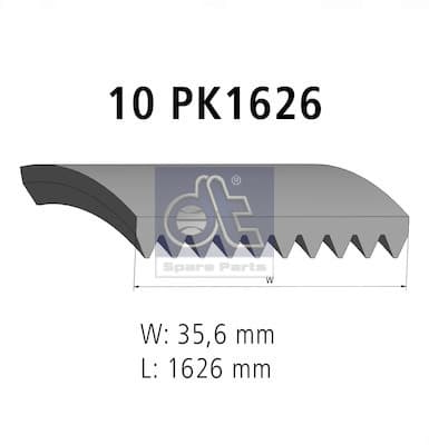 Ribbed V-belt image