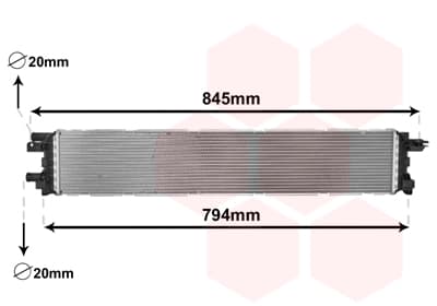 Radiator — VAN WEZEL 03002366