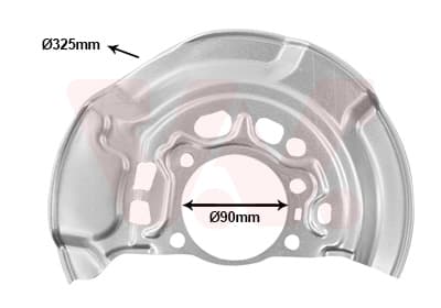 Splash Guard, brake disc — VAN WEZEL 5407372