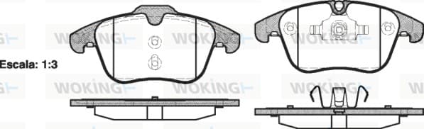 Brake pad set image