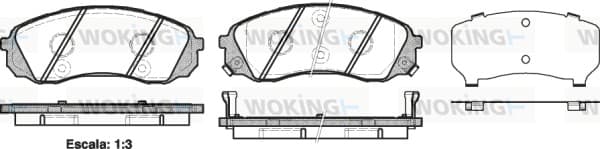 Brake pad set image