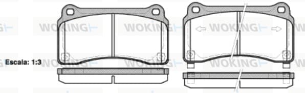 Brake pad set image