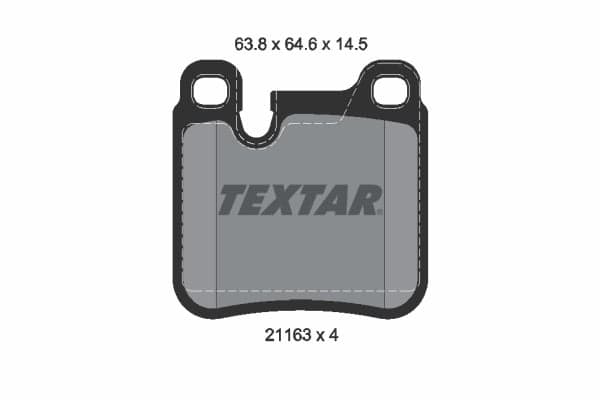 Brake pad set — TEXTAR 2116301