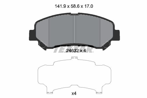 Brake pad set image