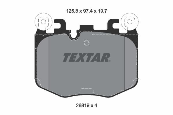 Brake pad set — TEXTAR 2681901