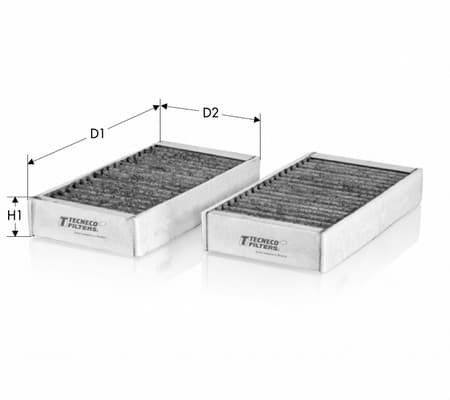 Filter, interior air — TECNECO FILTERS CK2646C-2