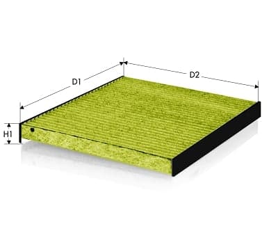 Filter, interior air — TECNECO FILTERS CKA9466