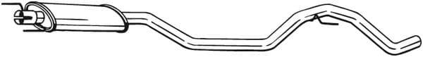BOSAL 286-111 Centre Muffler