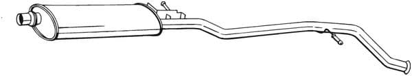 Centre Muffler — BOSAL 287-093