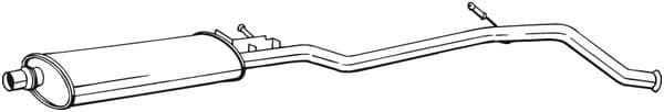 Centre Muffler — BOSAL 287-863