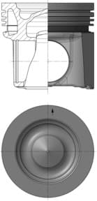 Piston — KOLBENSCHMIDT 41005600