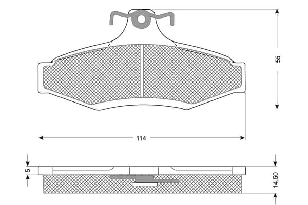 Brake pad set image