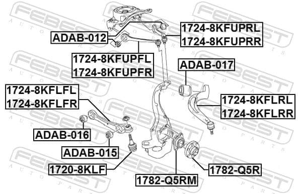 bushing, control/trailing arm image