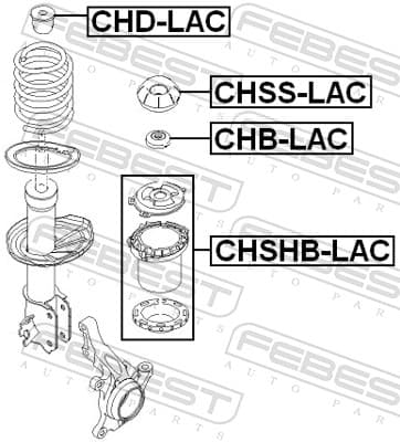 Suspension strut mount image