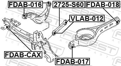 bushing, control/trailing arm image