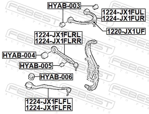 bushing, control/trailing arm image