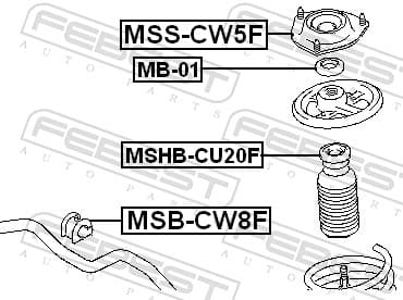 Suspension strut mount image