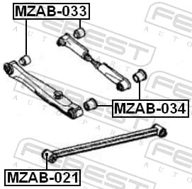 bushing, control/trailing arm image