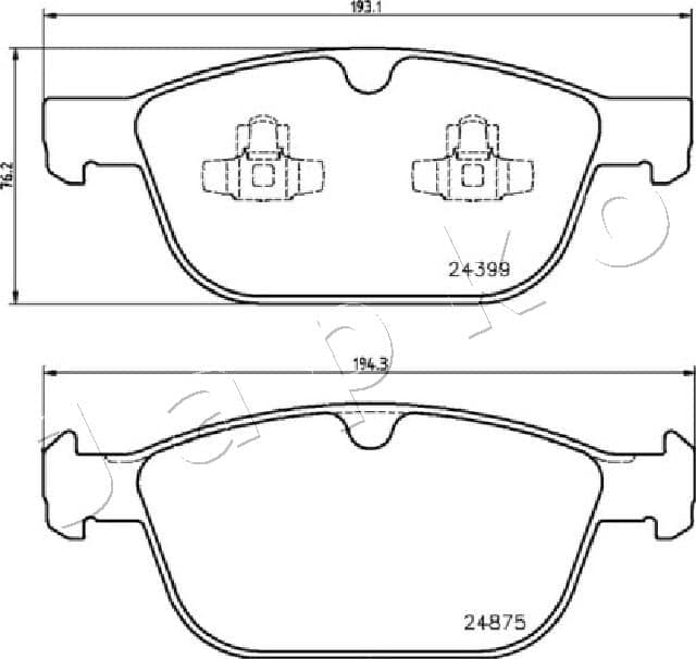 Brake pad set image