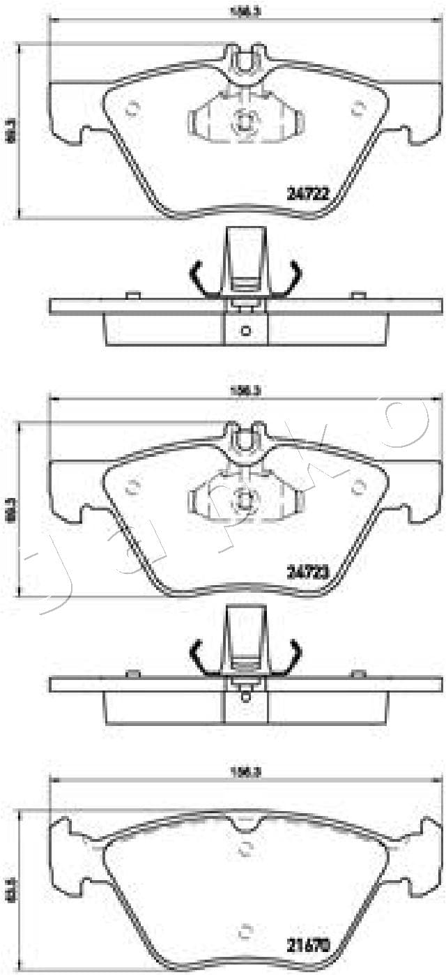 Brake pad set image