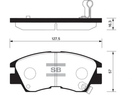 Brake pad set image