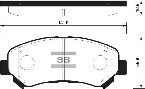 Brake pad set image