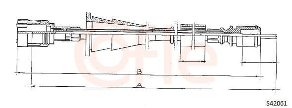 COFLE S24061 Speedometer Cable