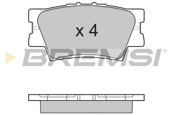 Brake pad set — BREMSI BP3252