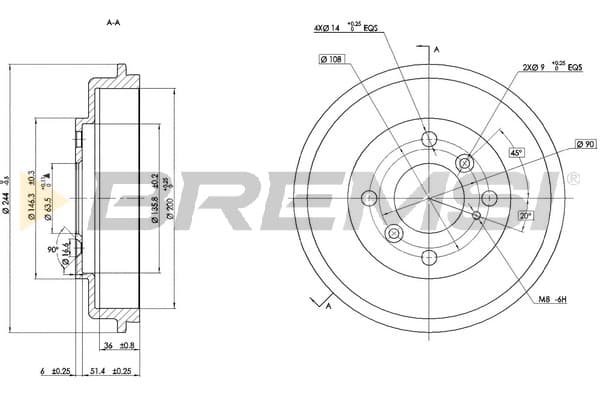 BREMSI CR5686 Brake Drum