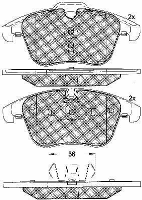 Brake pad set image