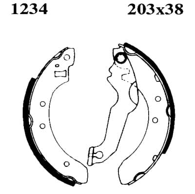 brake set, drum brakes image