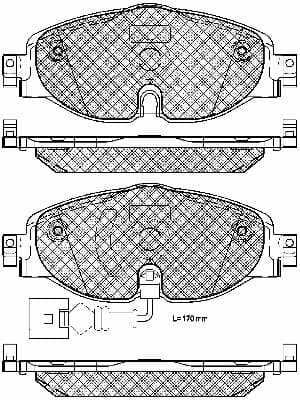 Brake pad set image