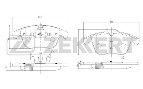 Brake pad set image