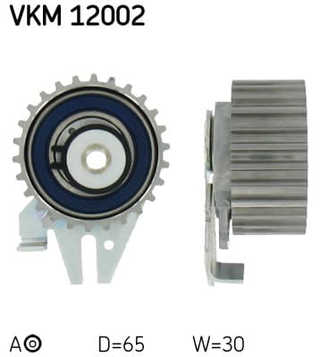 Tensioner Pulley, timing belt — SKF VKM 12002