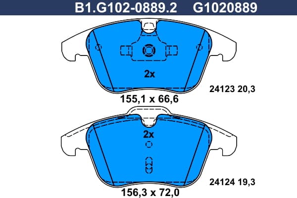 Brake pad set image