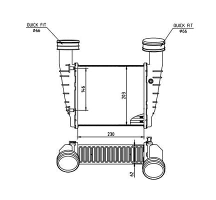Charge Air Cooler — HART 607 577