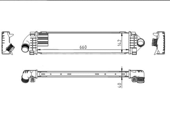 Charge Air Cooler — HART 612 554