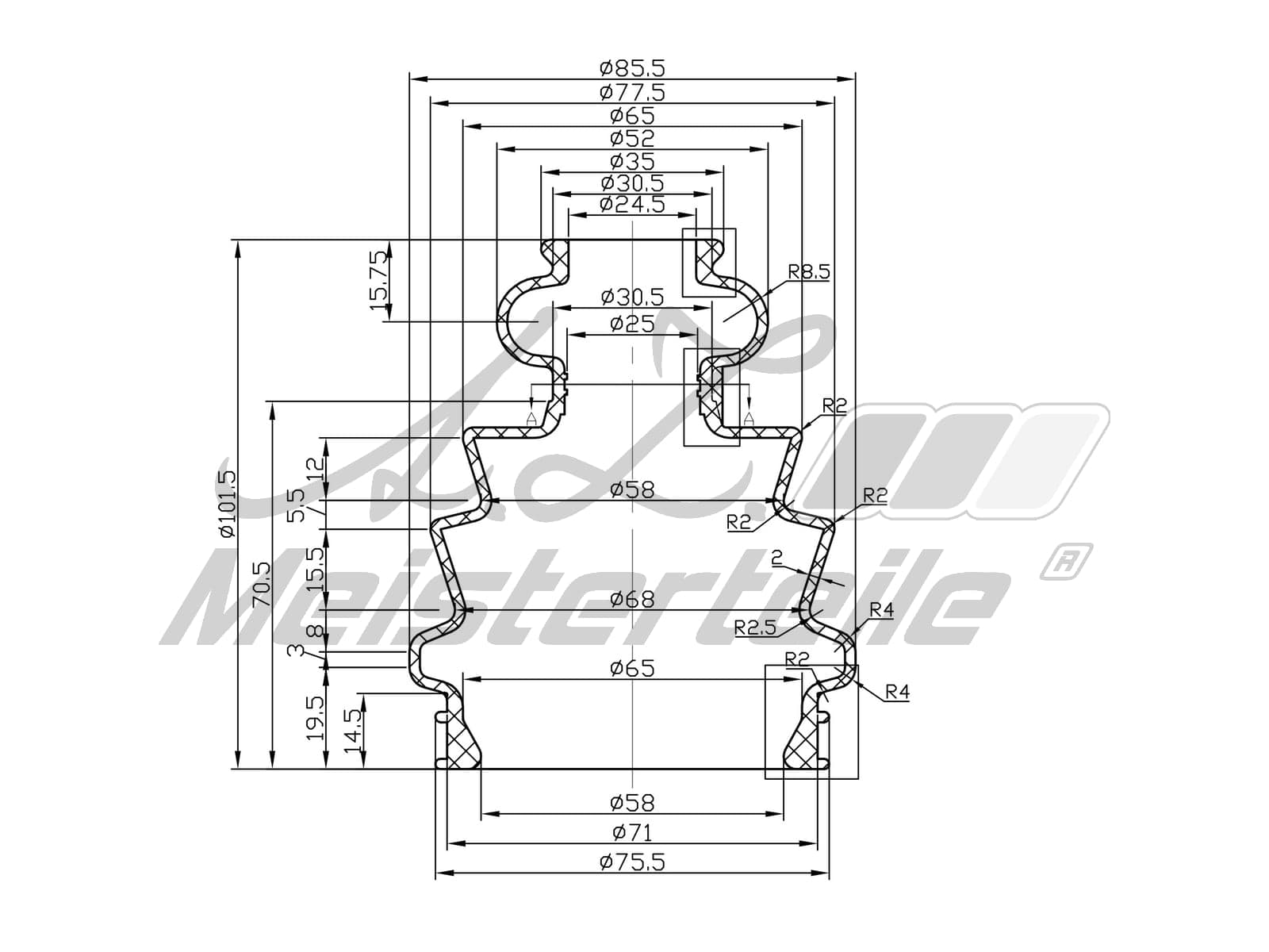 Drive shaft bellow kit image