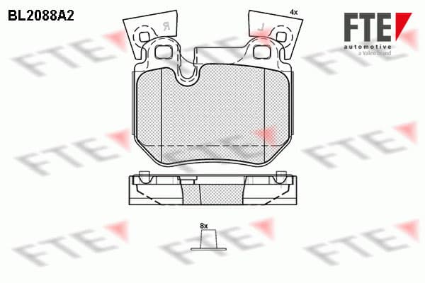 Brake pad set image